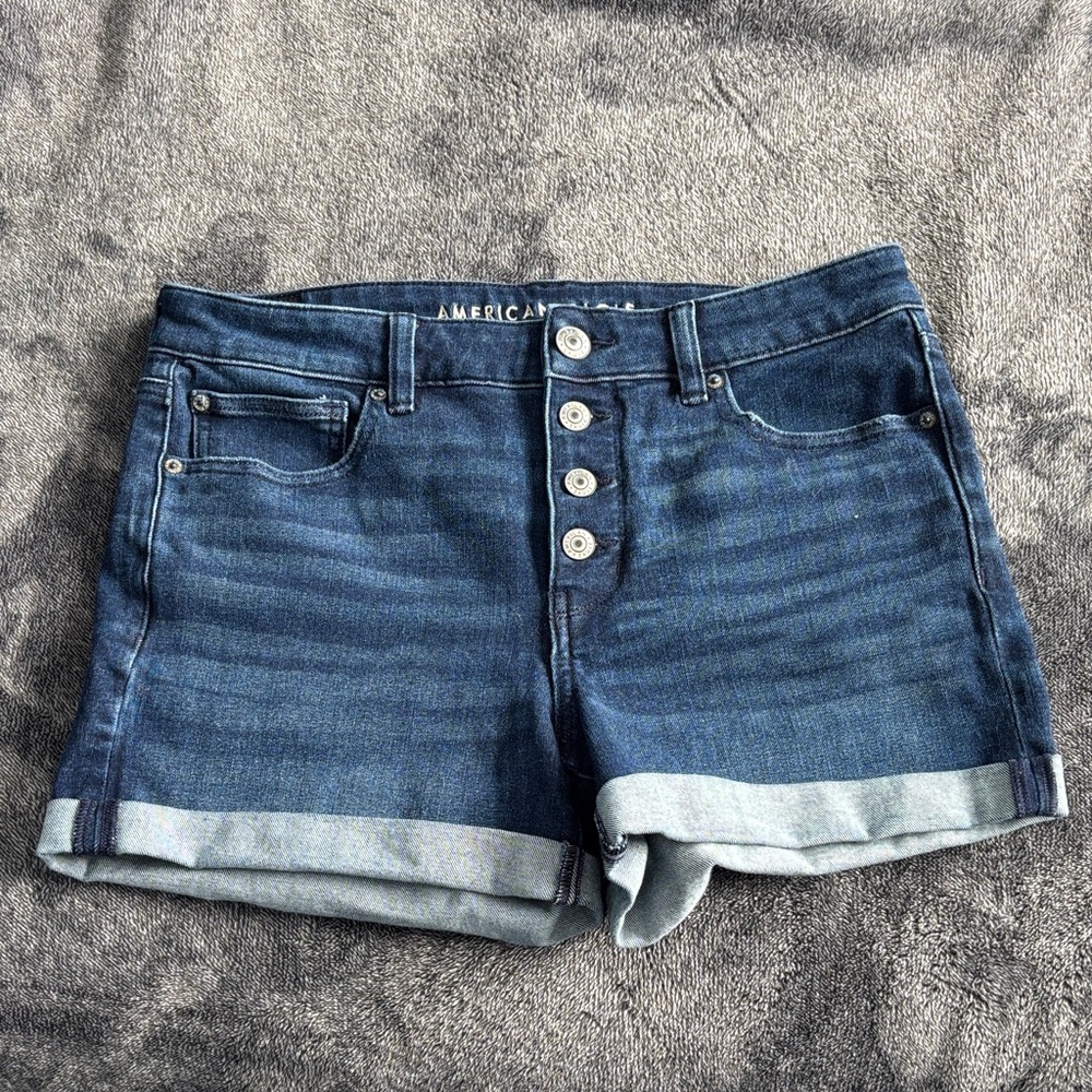 American Eagle Outfitters Dark Blue Jean Shorts